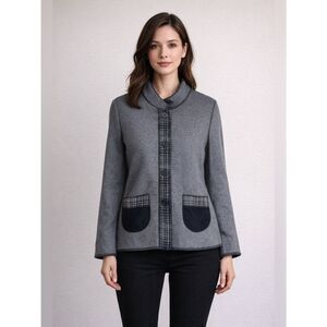 Cameleon Classic Tweet Gray Pea Coat